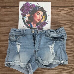 Light Denim Jean Shorts Women Size 3